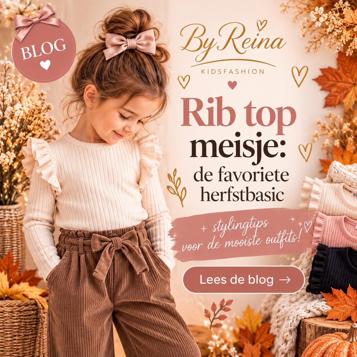 Rib top meisje: de favoriete herfstbasic (+ stylingtips van By Reina)