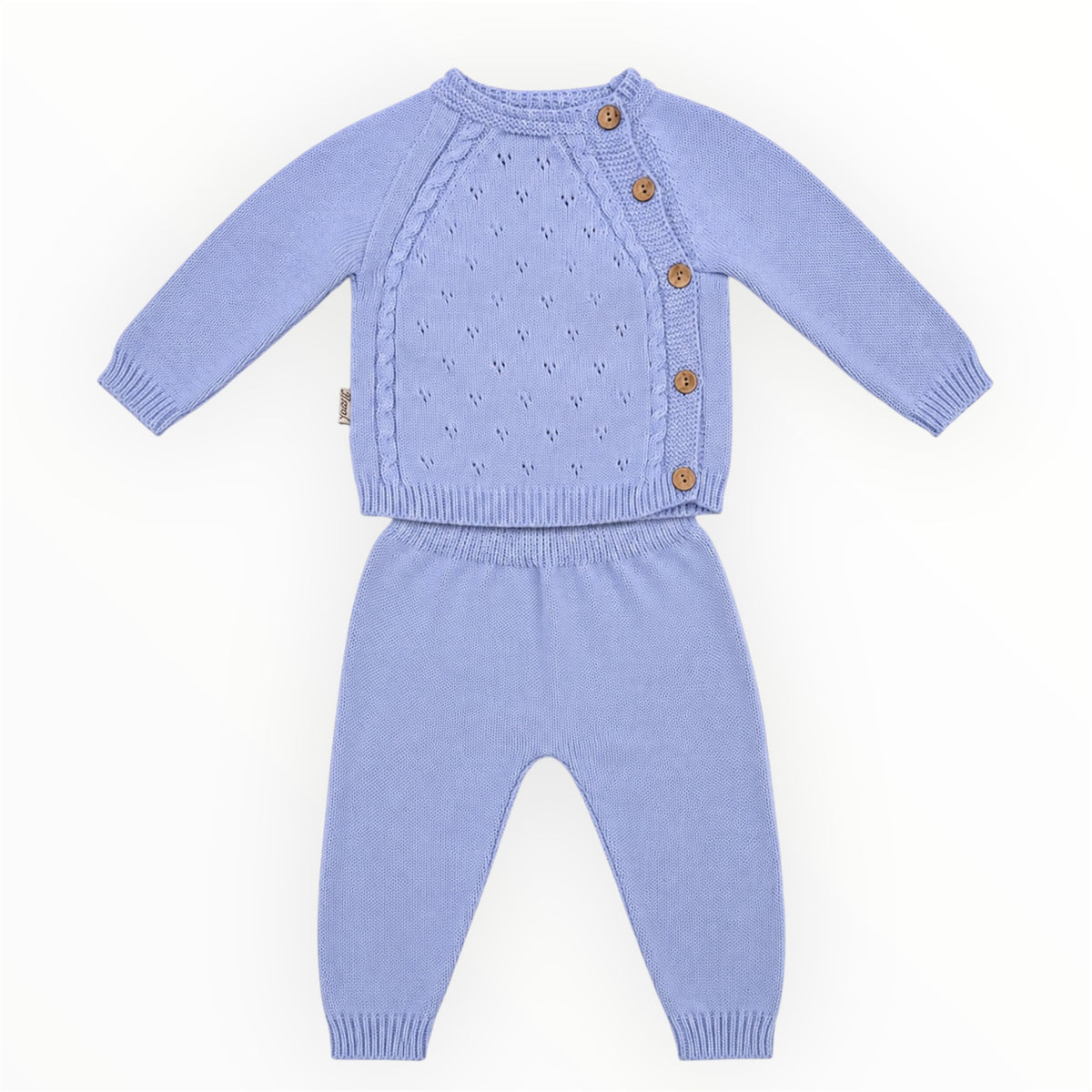 Baby Jongens Pakje met Knopen – Lichtblauw