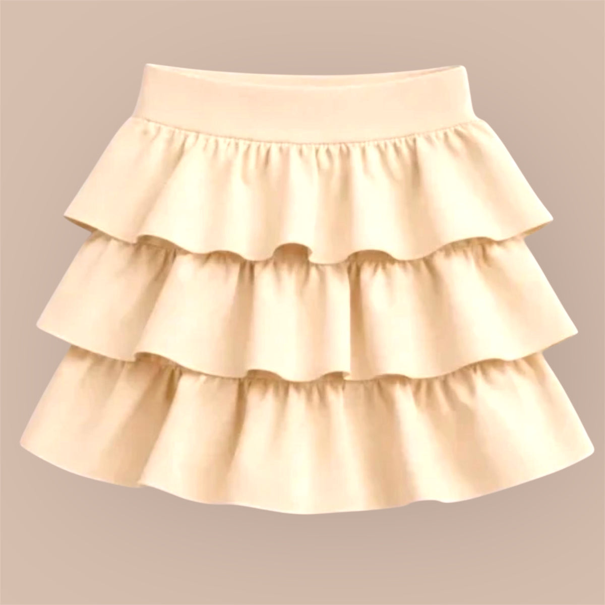 Meisjes Rokje met Binnenbroekje – Beige