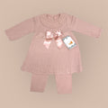 Baby Setje Gebreid Jurkje & Legging – Roze