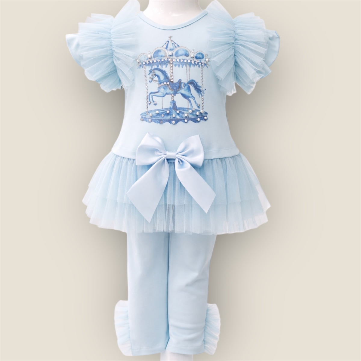 Meisjes Setje Tule Rokje – Blauw