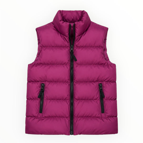 Meisjes Bodywarmer Fuchsia – Gewatteerd