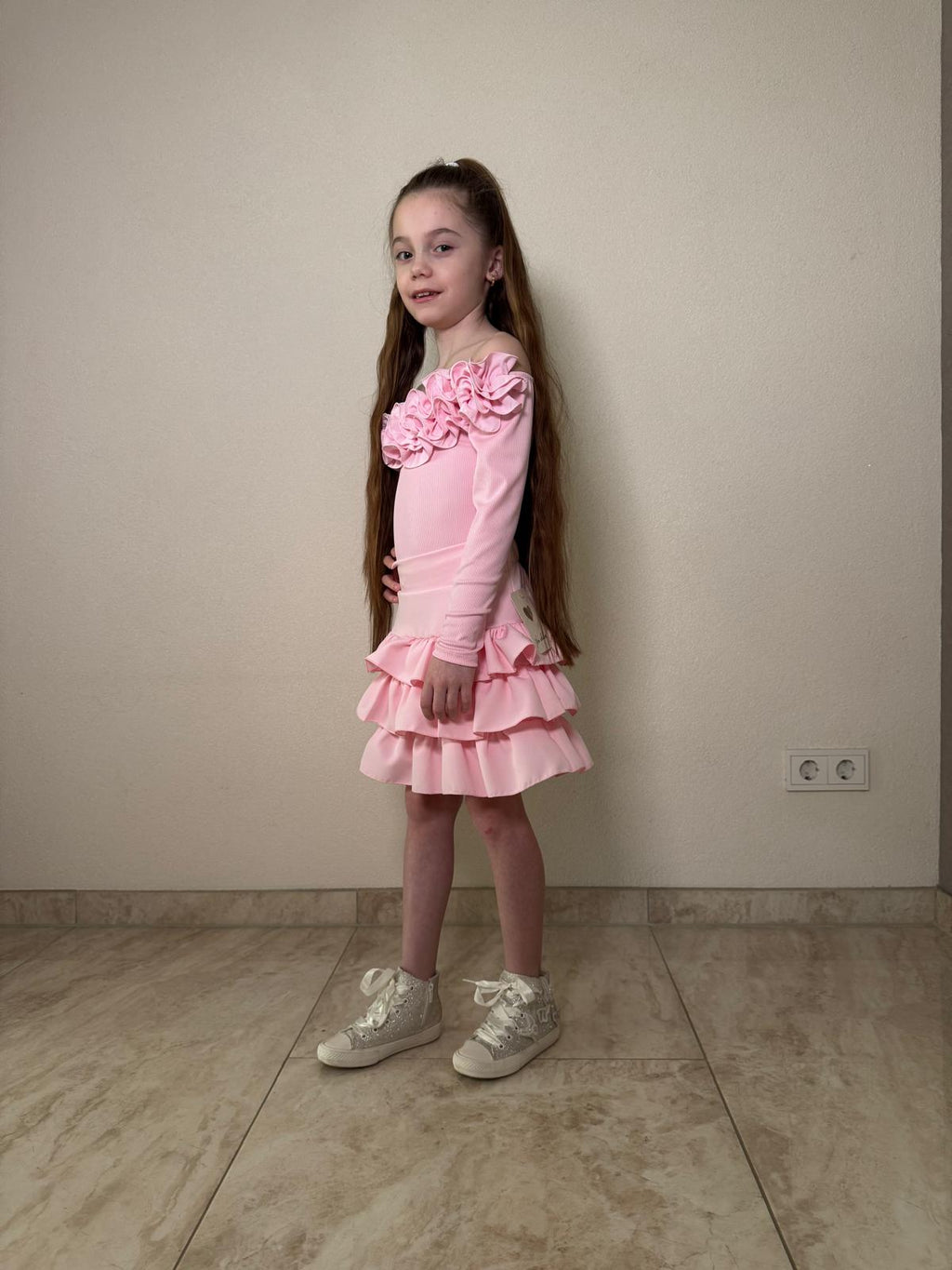 Meisjes Rokje met Binnenbroekje – Roze – foto 2