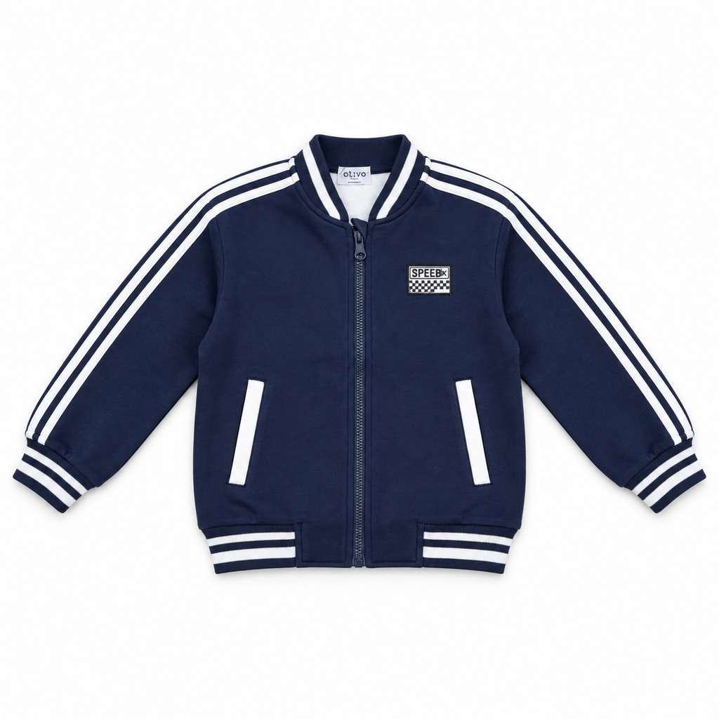 Jongens Vest Navy – Racer Spirit
