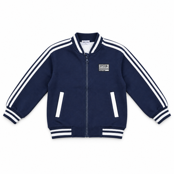 Jongens Vest Navy – Racer Spirit