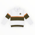 Jongens Polo Sweater Wit – Groen & Oranje