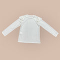 Meisjes Shirt Lange Mouw Zilveren Spots – Off White