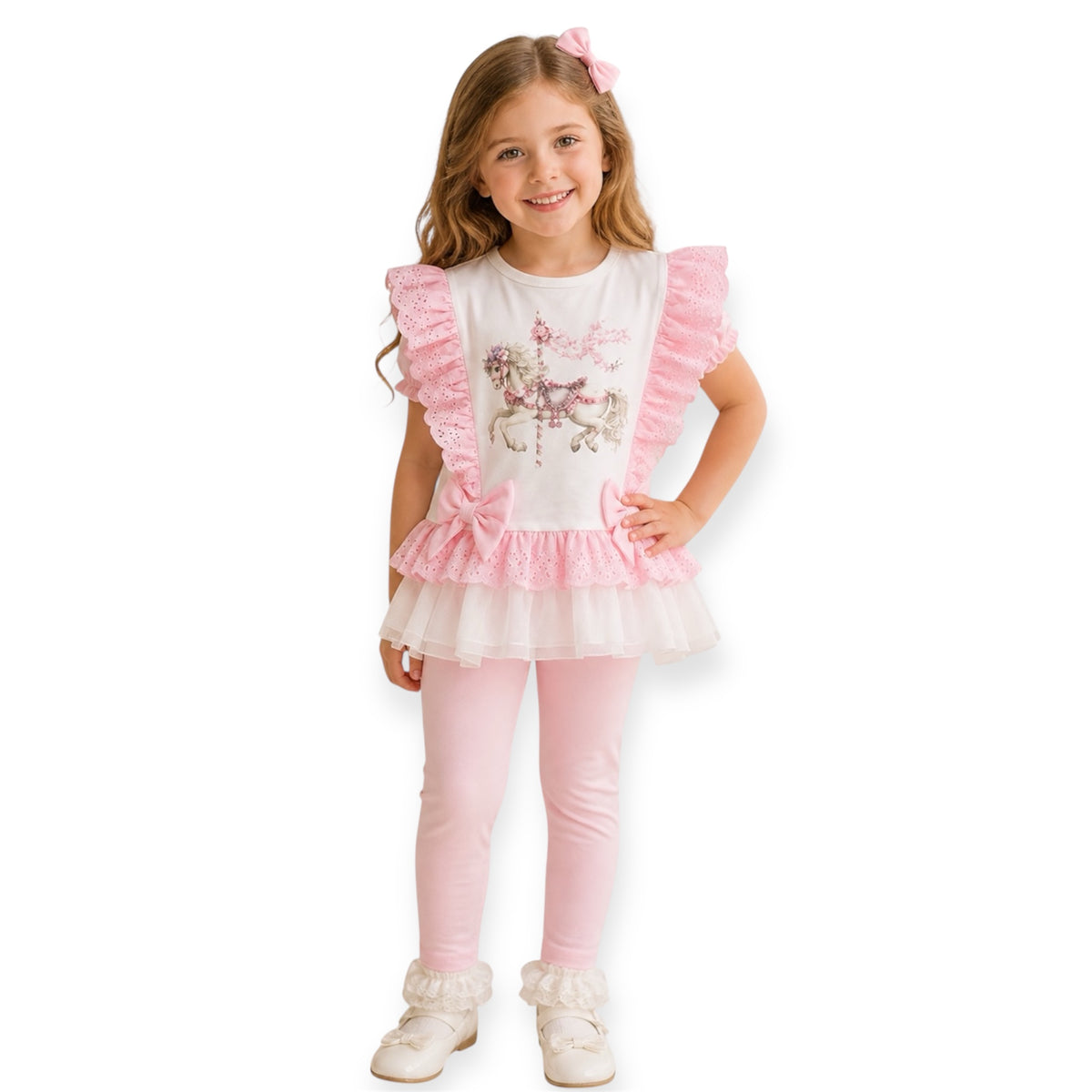 Meisjes Setje 2-delig Unicorn & Tule – Roze – foto 2