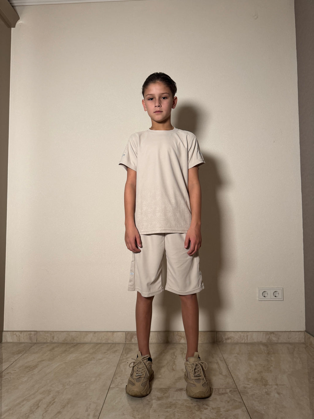 Jongens Zomerset T-shirt & Short – Beige – foto 3