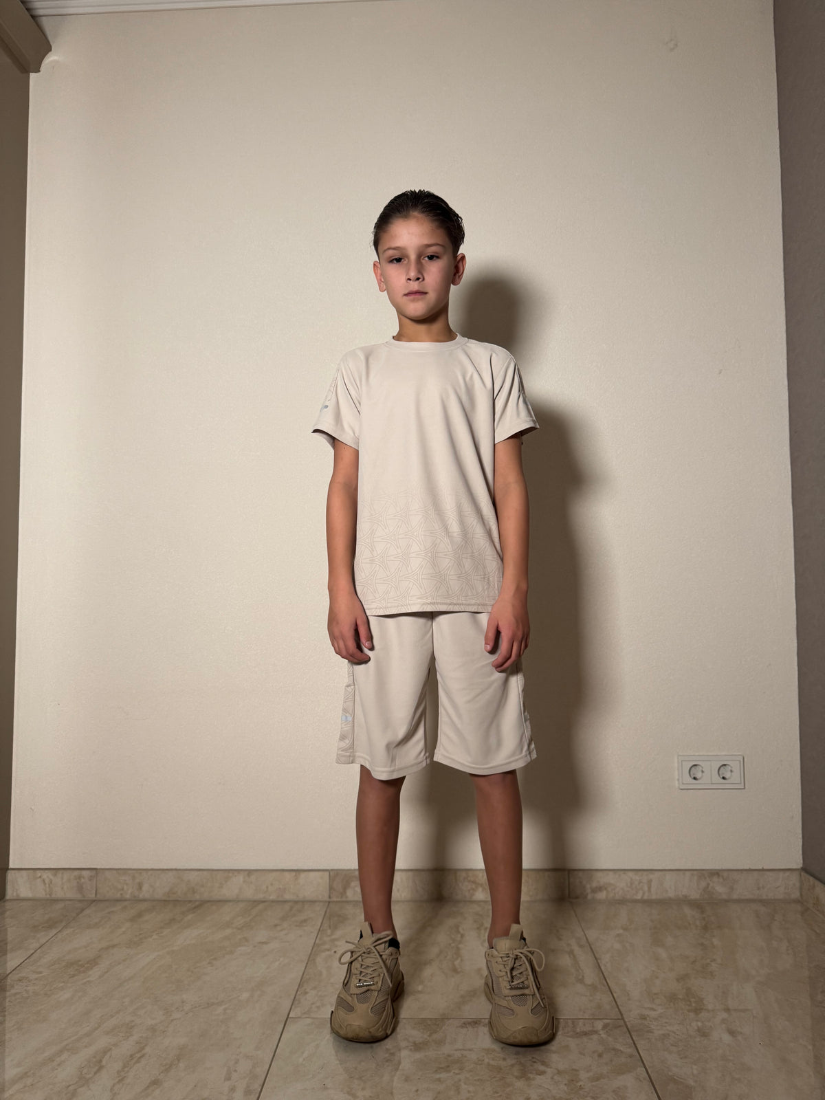 Jongens Zomerset T-shirt & Short – Beige – foto 3