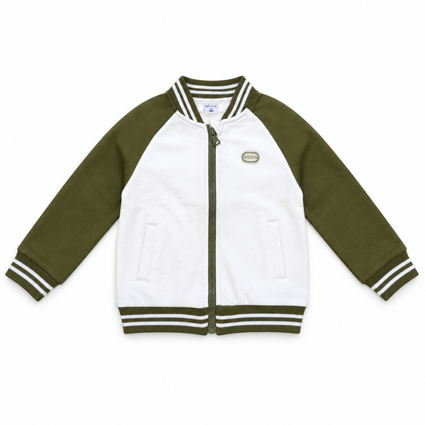Jongens Vest Groen/Wit – Baseball Style
