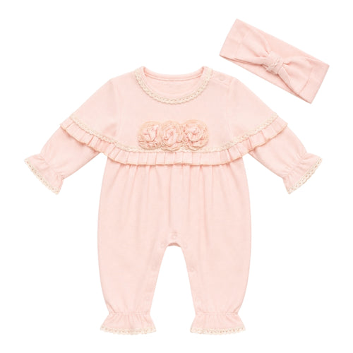 Baby Boxpakje met Haarband – Roze