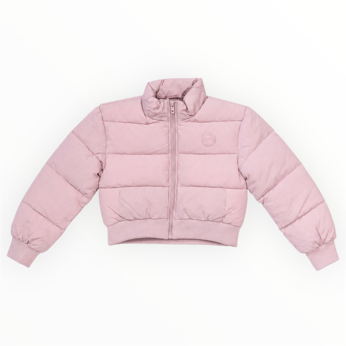 Meisjes Pufferjas Roze met Hartjesdetail