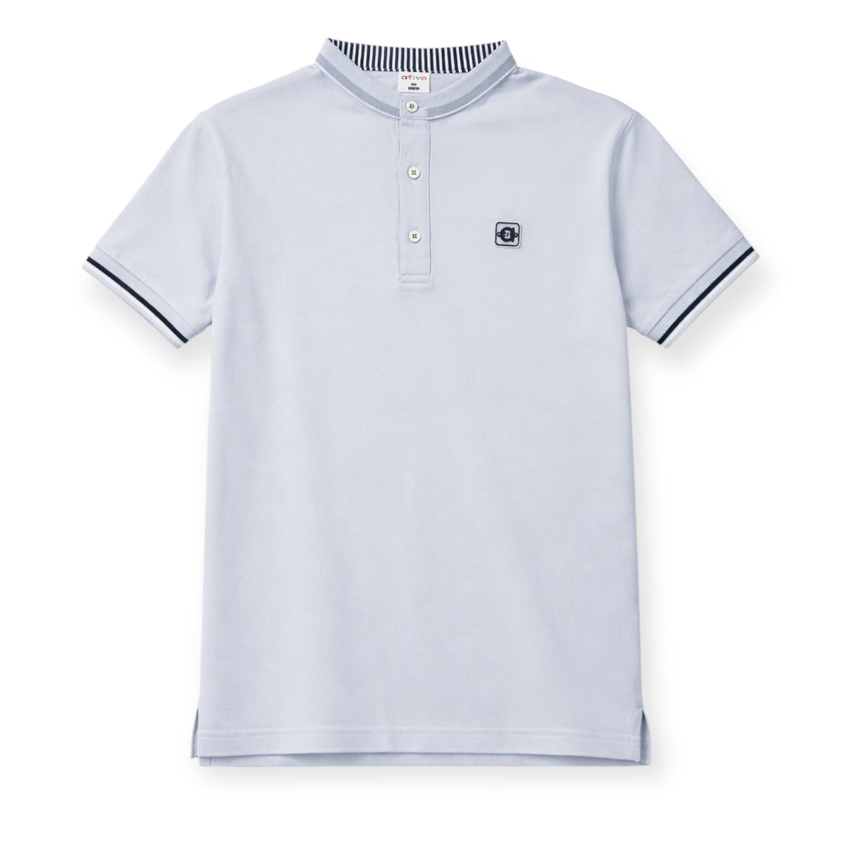 Lichtblauwe Jongens Polo Shirt – Kinder Polo met Knoopsluiting
