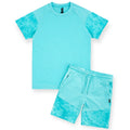 Jongens Zomerset T-shirt & Short Fade Effect – Turquoise