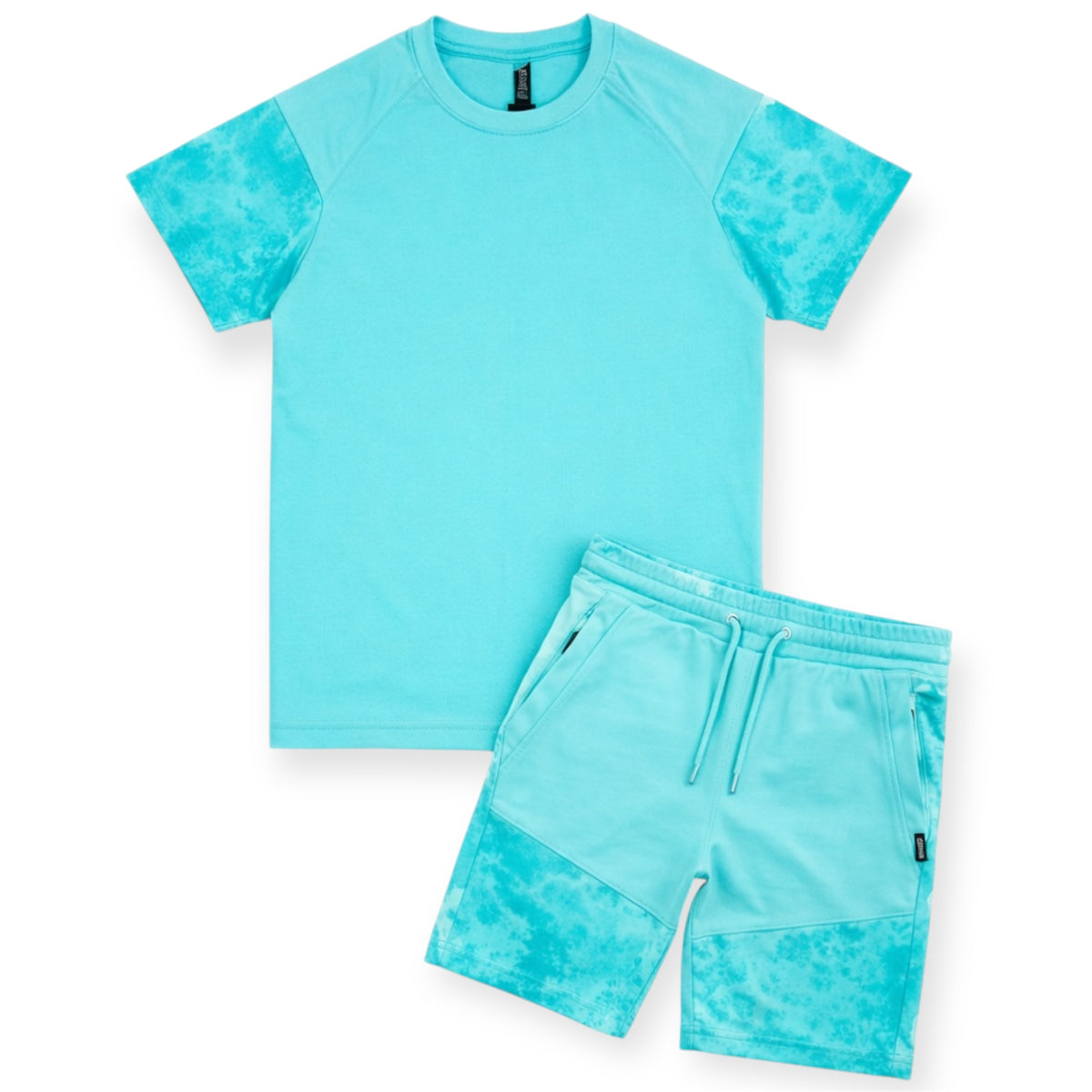 Jongens Zomerset T-shirt & Short Fade Effect – Turquoise