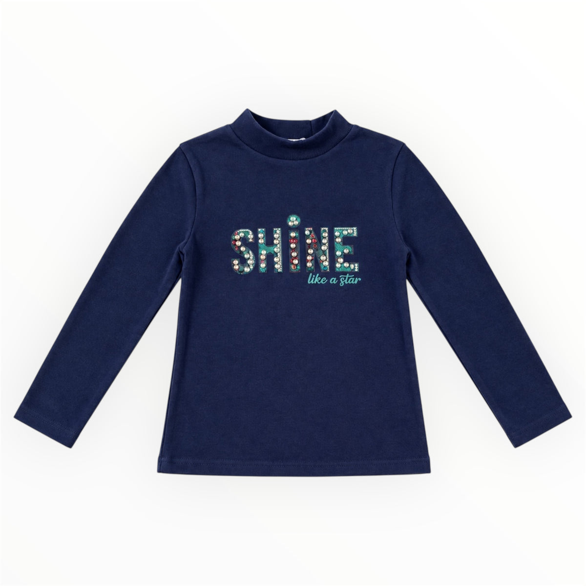 Meisjes Longsleeve Navy – Shine Like a Star