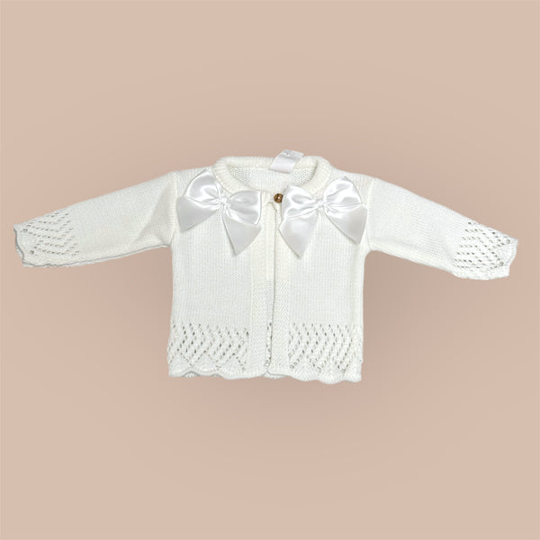 Baby Vestje met Strikjes – Wit