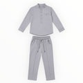 Jongens 2-Delige Set Grijs – Blouse & Pantalon
