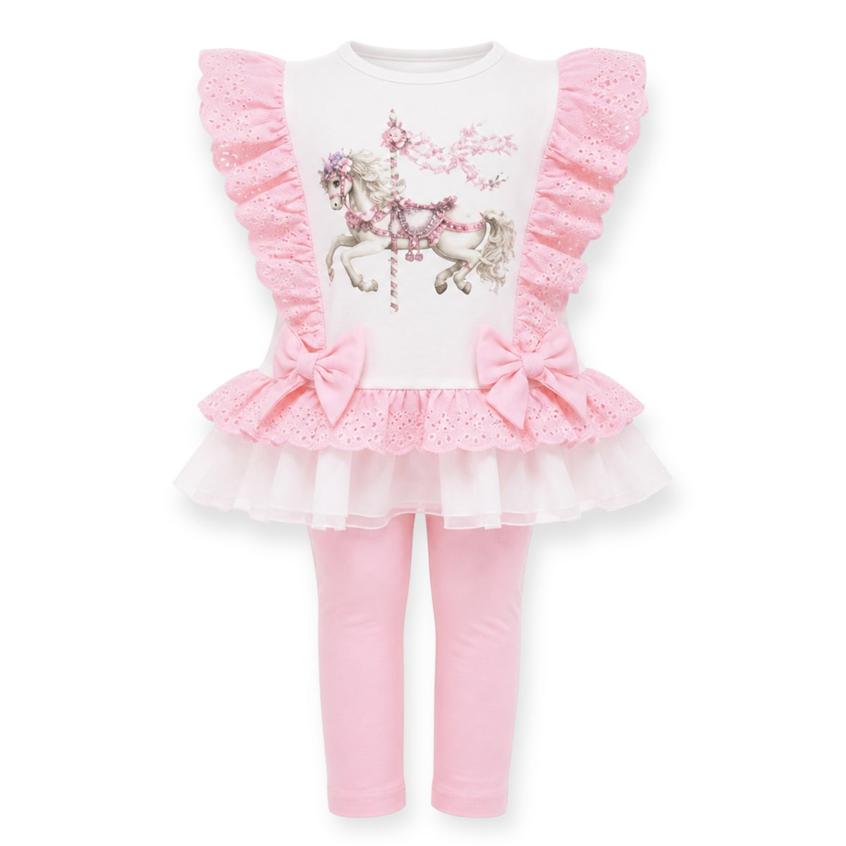 Meisjes Setje 2-delig Unicorn & Tule – Roze