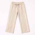 Meisjes Joggingbroek Hartjes Bies – Beige