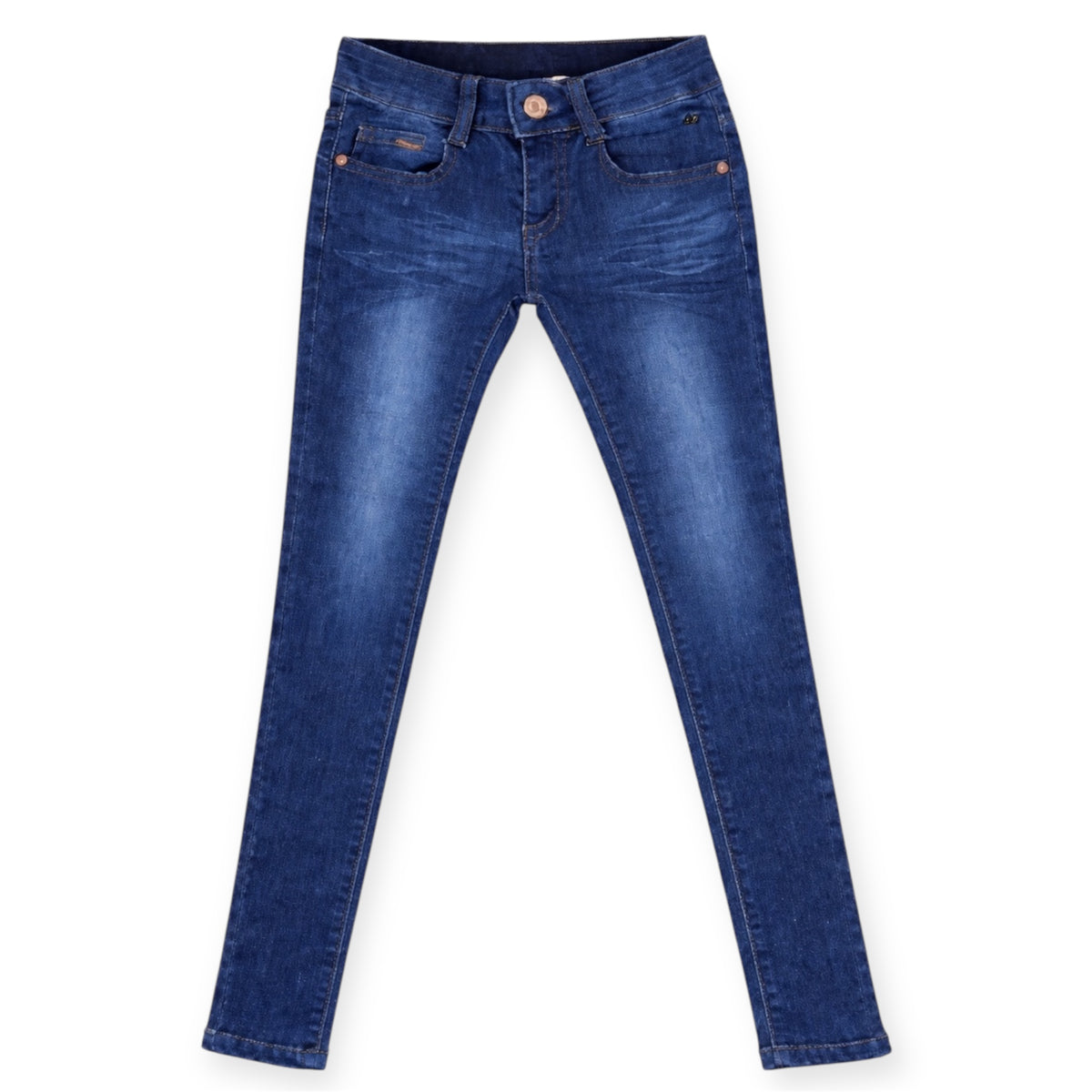 Meisjes Skinny Jeans Stretch – Donkerblauw