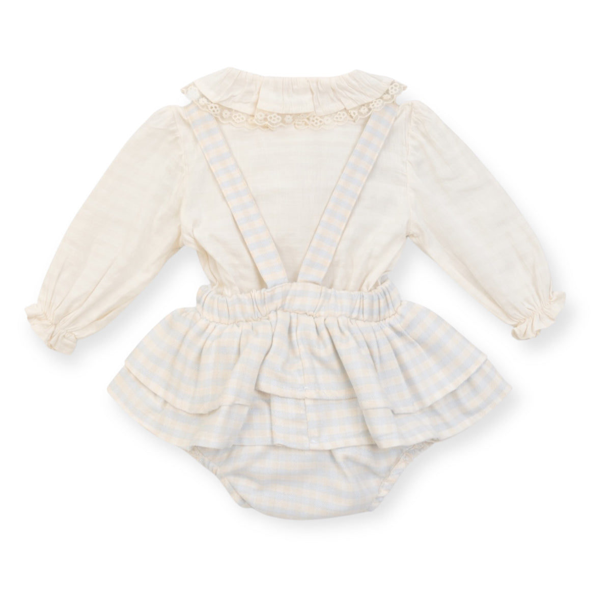 Baby Meisjes Set met Teddy – Blouse & Romper Rokje – foto 2