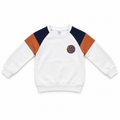 Jongens Sweater Skateboard – Wit/Navy/Oranje