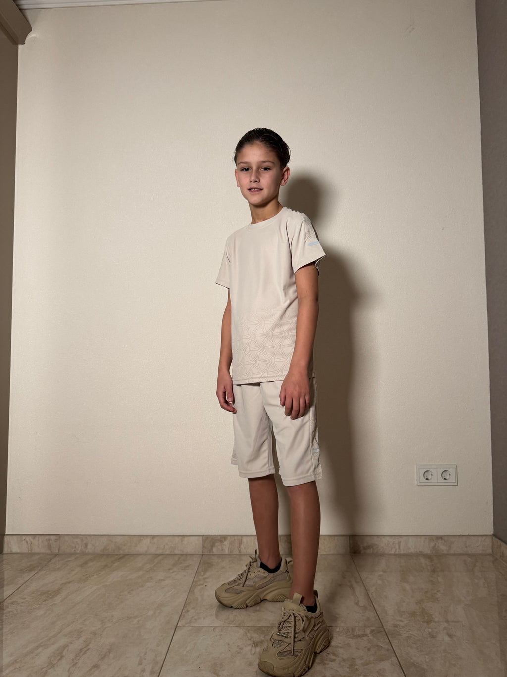 Jongens Zomerset T-shirt & Short – Beige – foto 2