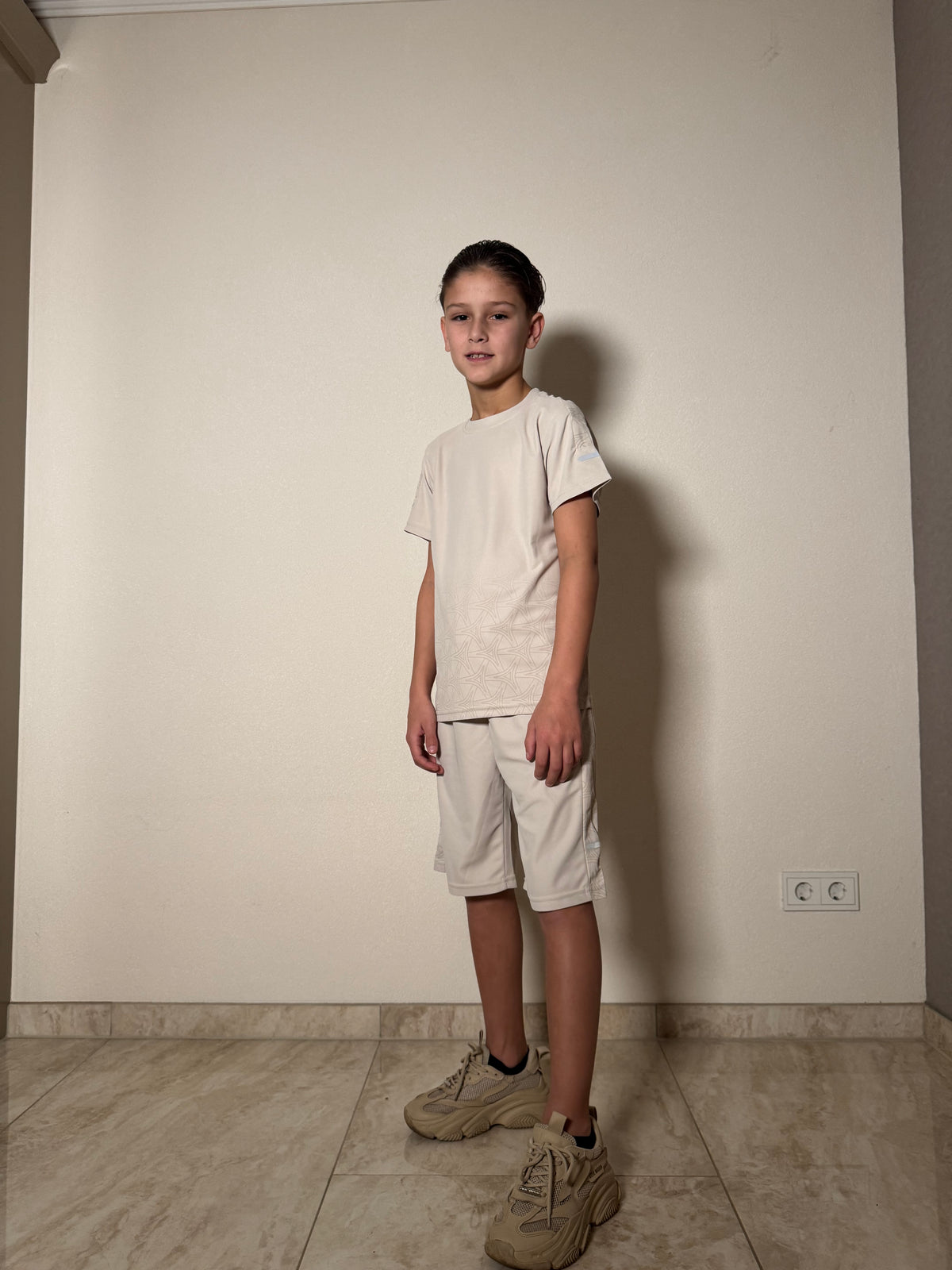 Jongens Zomerset T-shirt & Short – Beige – foto 2
