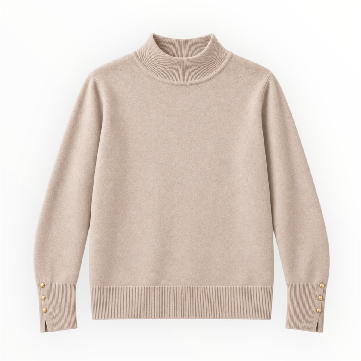 Meisjes Coltrui Beige met Gouden Knoopdetails