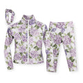 Meisjes Setje 3-delig Bloemenprint – Lila