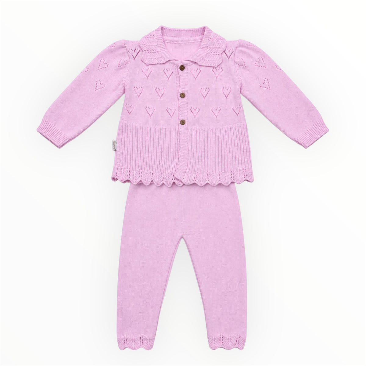 Baby Meisjes Pakje met Hartjes – Roze
