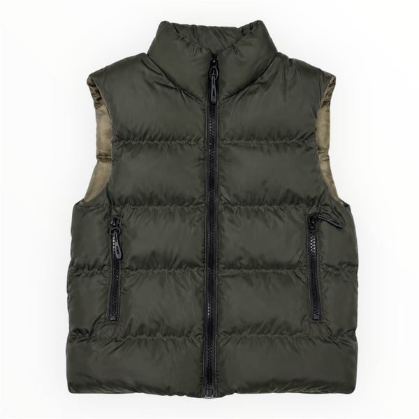 Jongens Bodywarmer Donkergroen – Gewatteerd