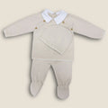 Baby Setje Gebreid met Mutsje – Beige